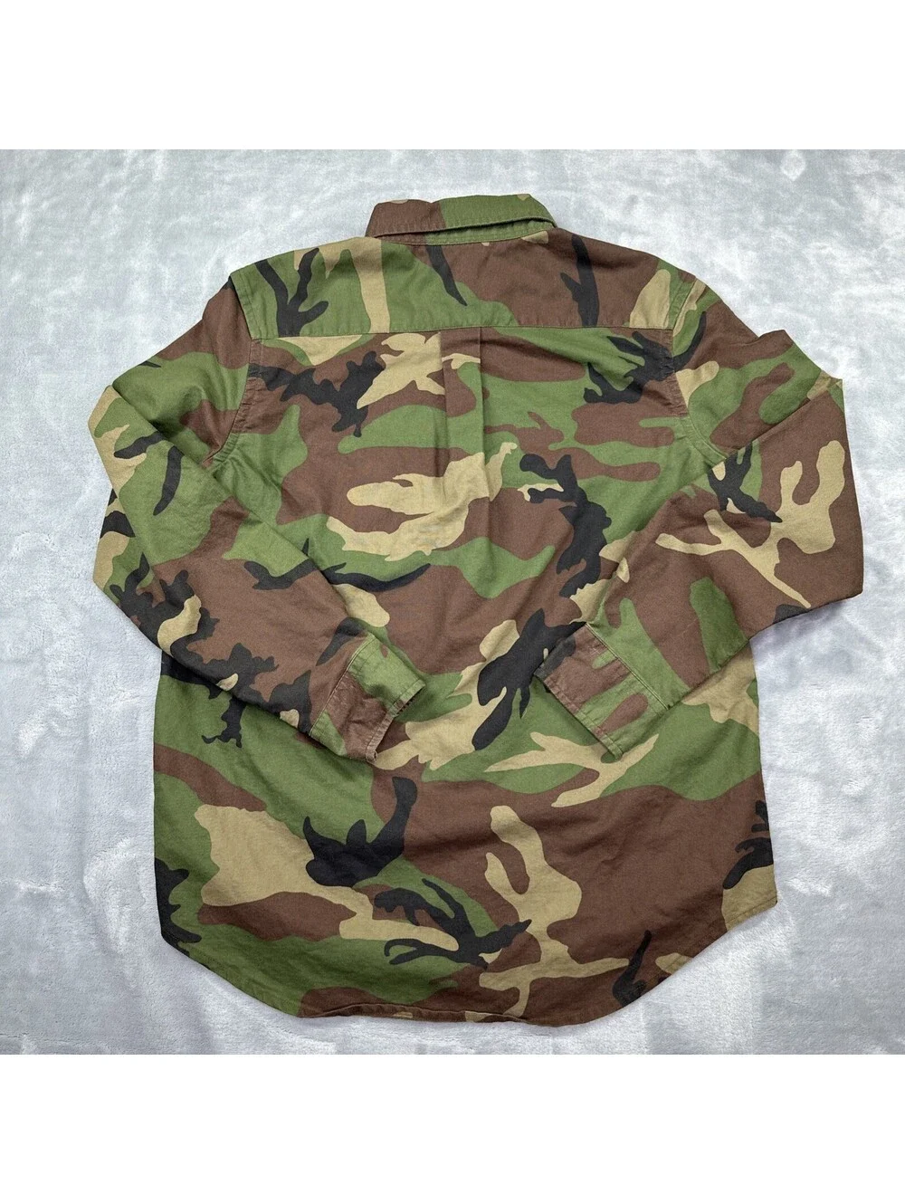 Polo Ralph Lauren Classic Fit Camouflage Oxford Long-Sleeve Kids Large 14-16